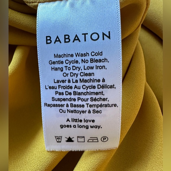 Aritzia Babaton Hopkins Blouse - XS - Dark Yellow - Picture 6 of 8